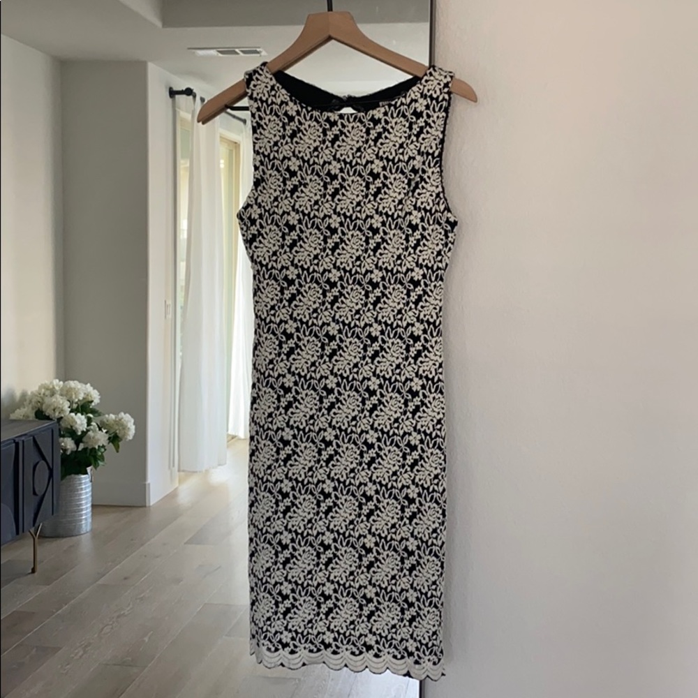 Alice & Olivia Black and White Dress